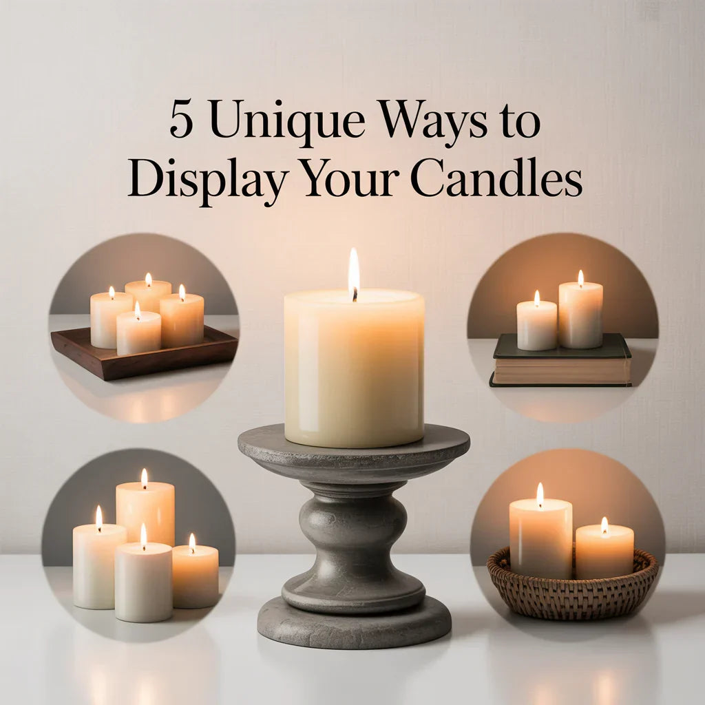 5 Unique Ways to Display Your Candles