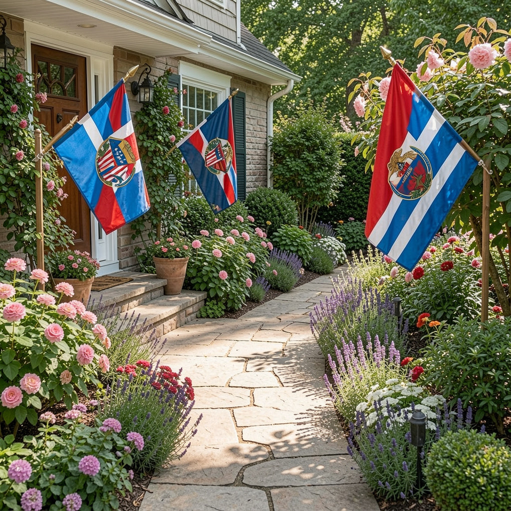 How to Display Outdoor Garden Flags: Poles, Placement & Styling Tips