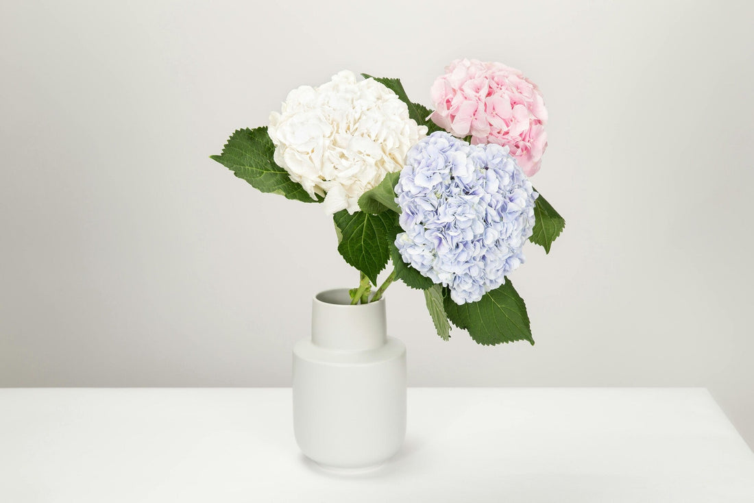 How to Style Silk Hydrangea Stems in Vases, Pitchers, and Urns