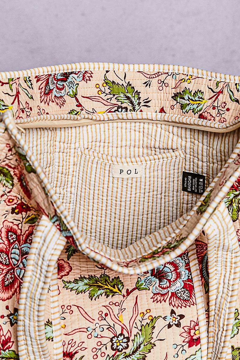 Quilted Floral Bag