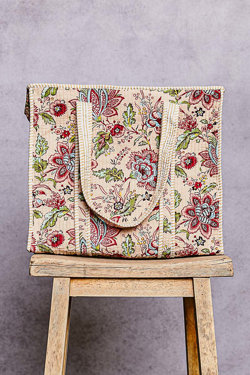 Quilted Floral Bag