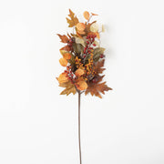 Mixed Leaf Pinecone & Berries Spray