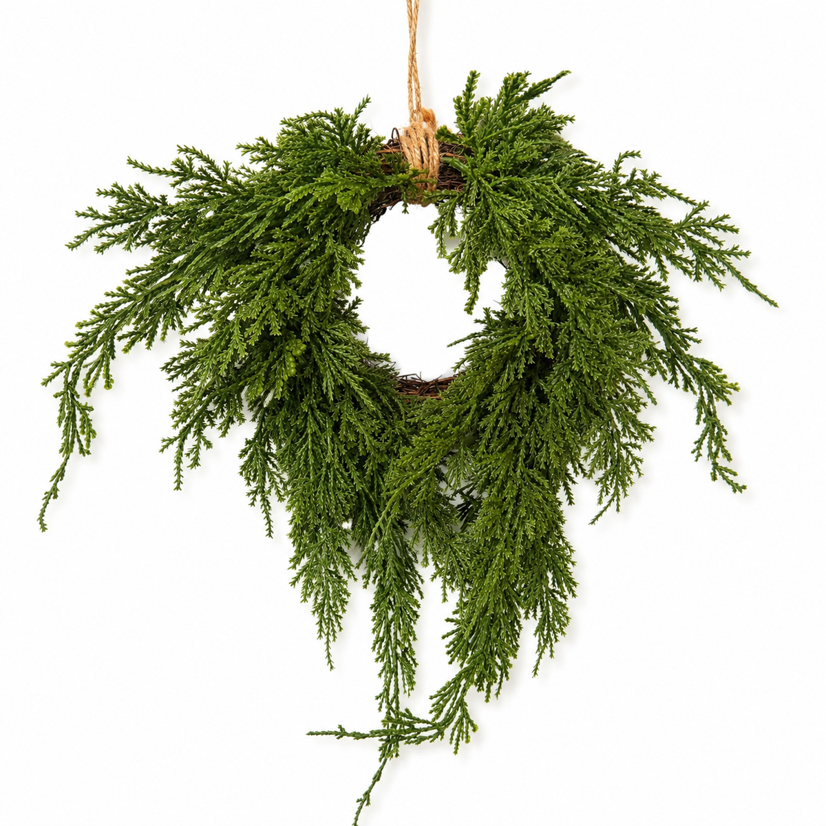 12" Woodland Cedar Hanging Wreath