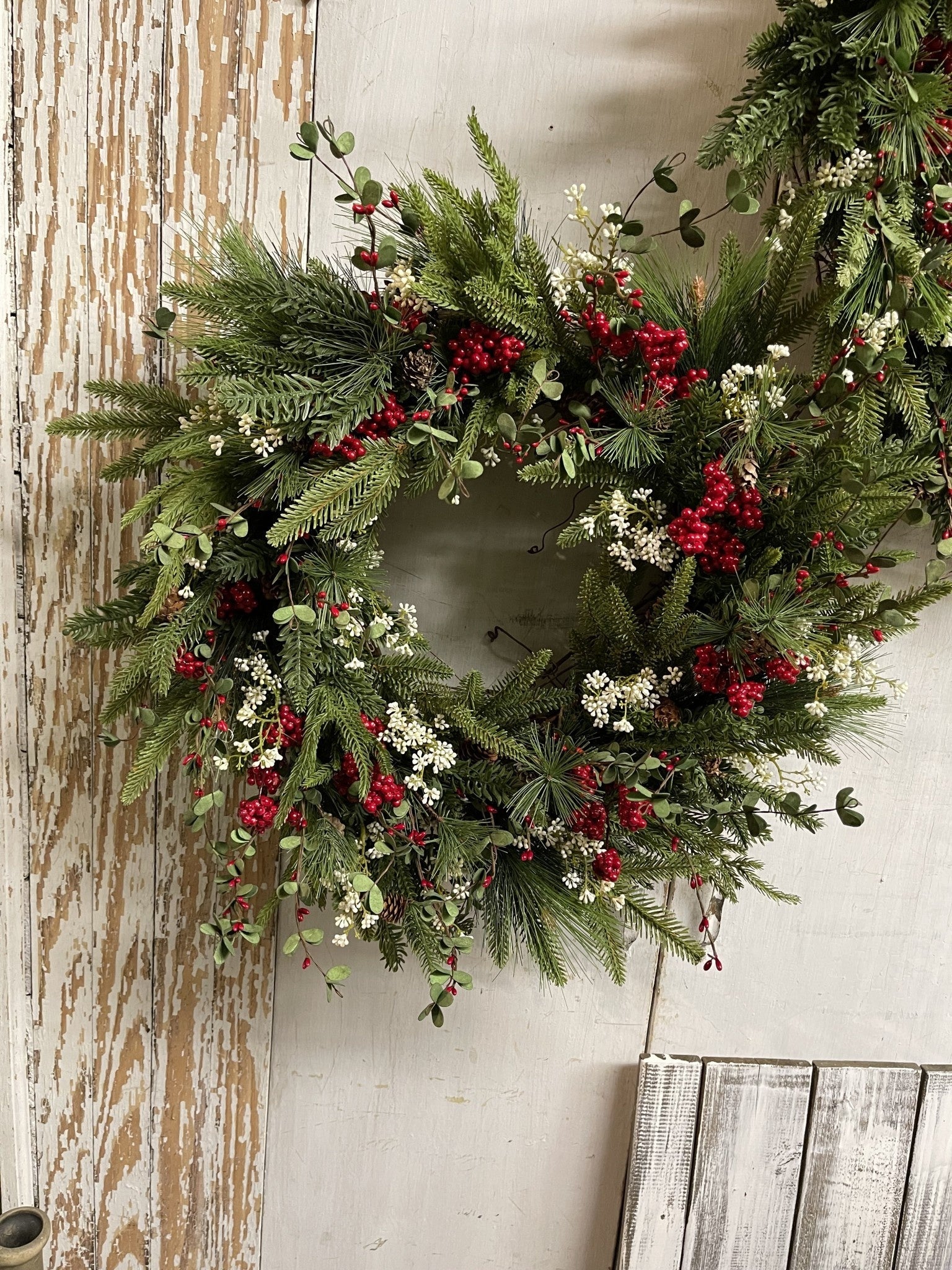Custom Christmas Mixed Berry Wreath