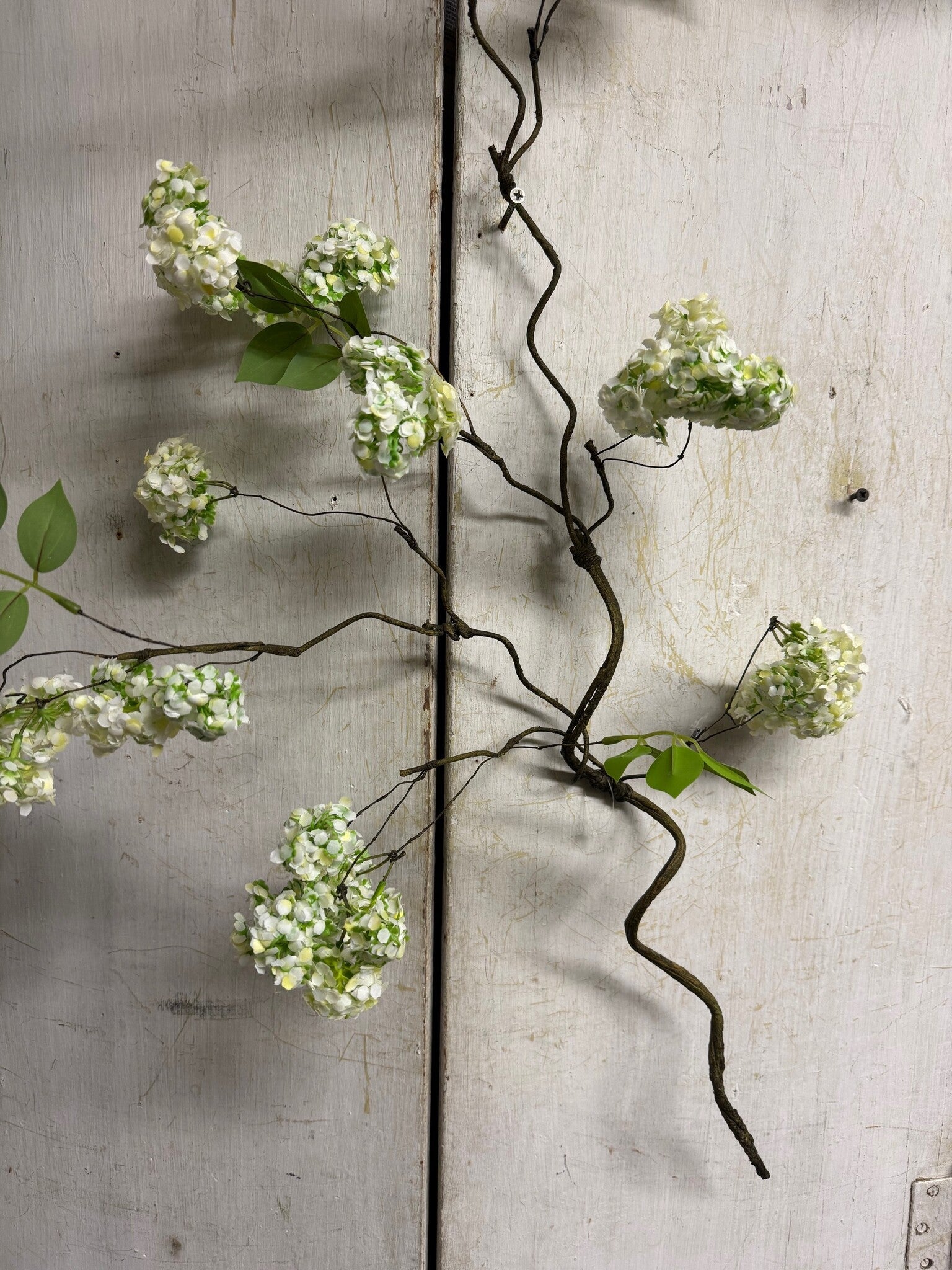 37" Snowball Twig Spray (3-Colors)