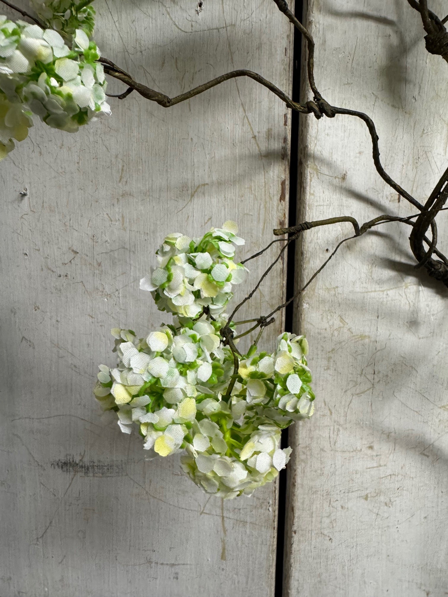 37" Snowball Twig Spray (3-Colors)