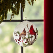 5" Double Cardinal Disc Ornament