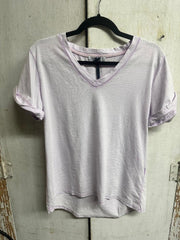 V-Neck Roll Sleeve Tee By: Tempo Paris (5-Colors)