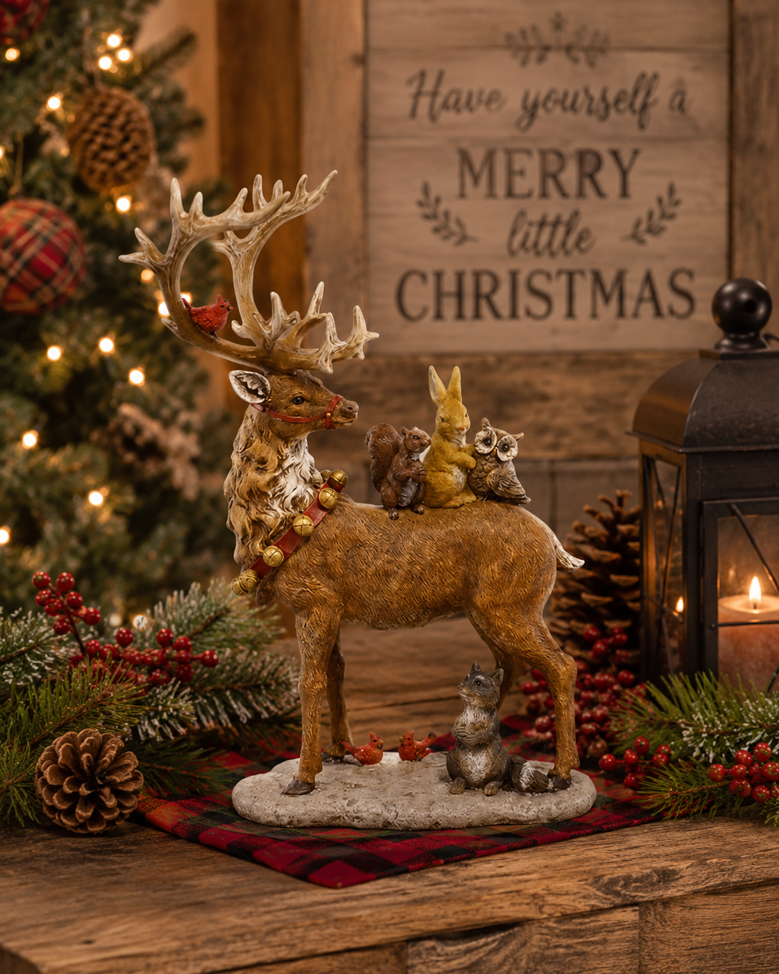Reindeer with Forest Friends