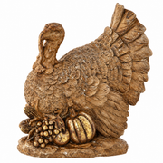 Harvest Turkey with Gold Accents