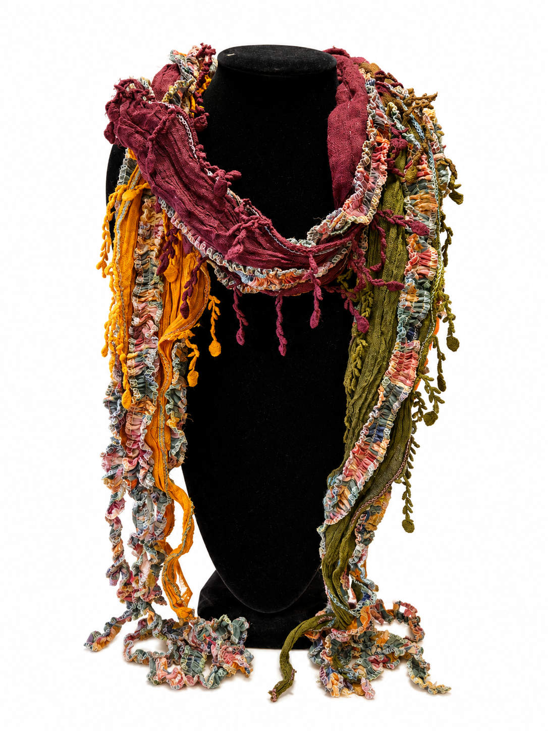 Handmade Trailing Wildflower Scarf By: Monkey Mango