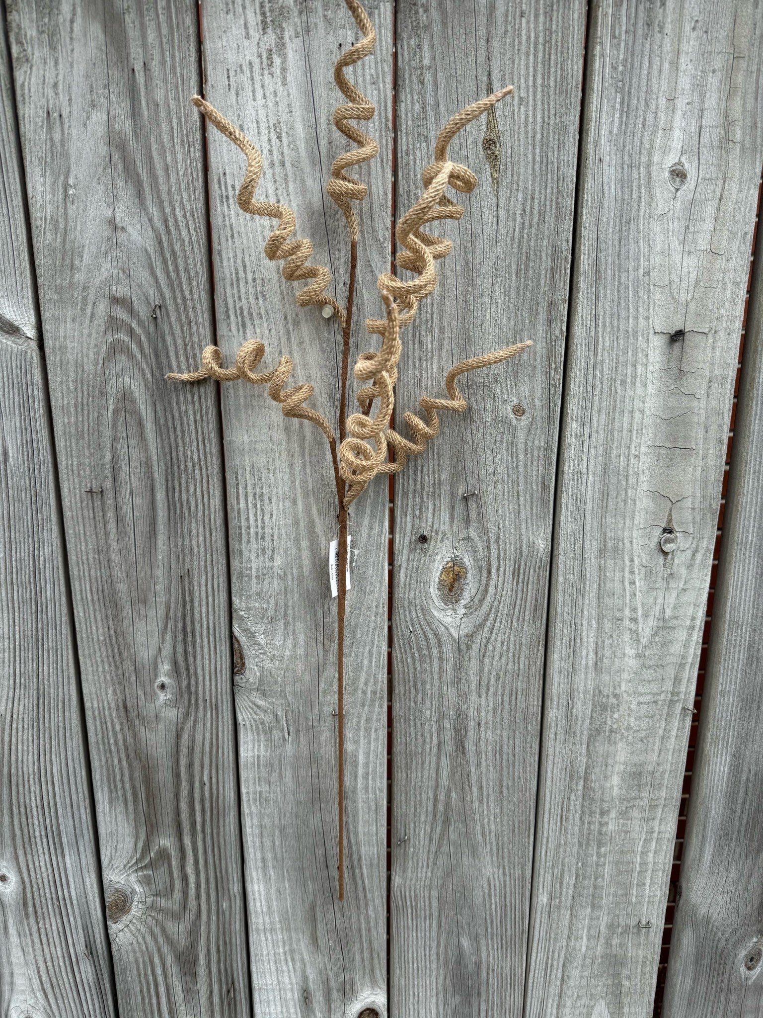 33" Burlap Curly Spray
