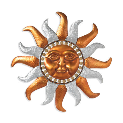 Large Whimiscal Metal Beaded Sunface