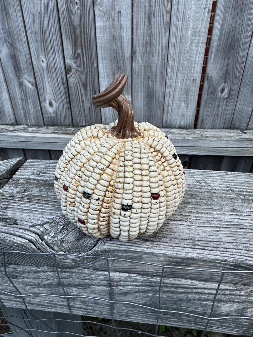 5.7" Harvest Corn Pumpkin (3-Colors)