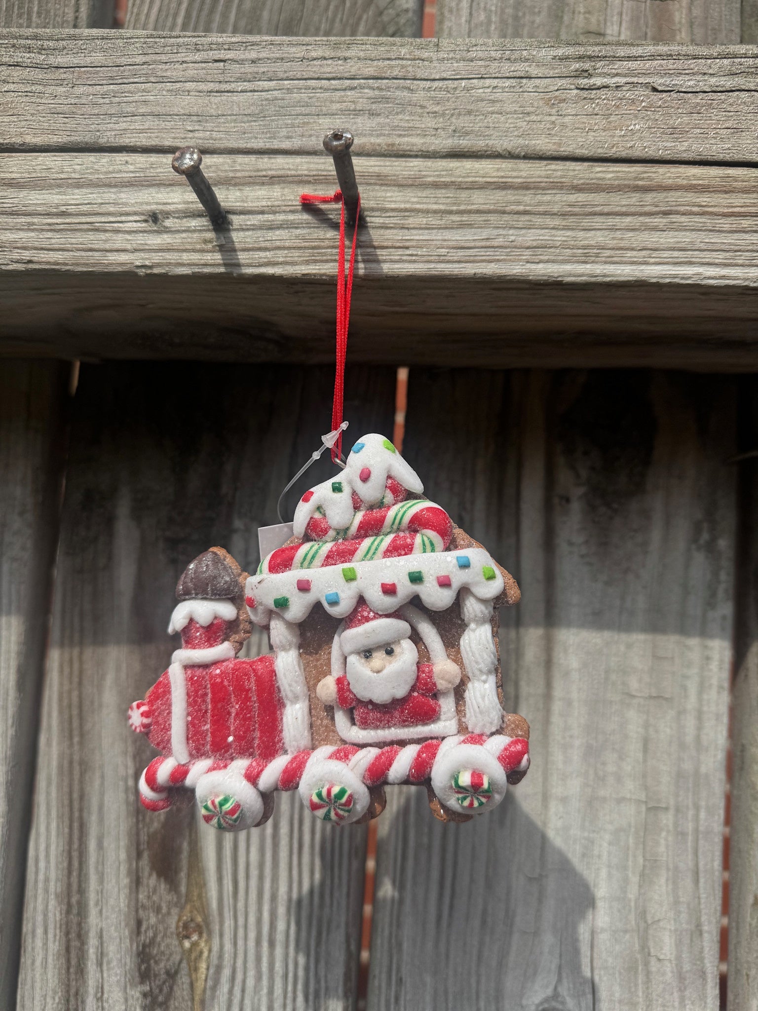 Iced Gingerbread Train Ornament (3-Styles)