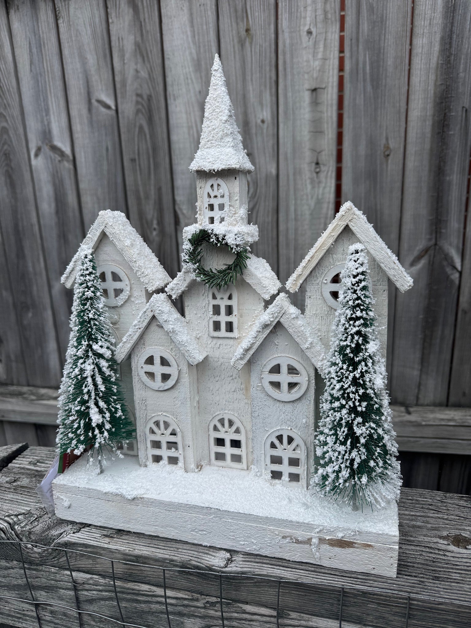 LED Snow Village w/ Church
