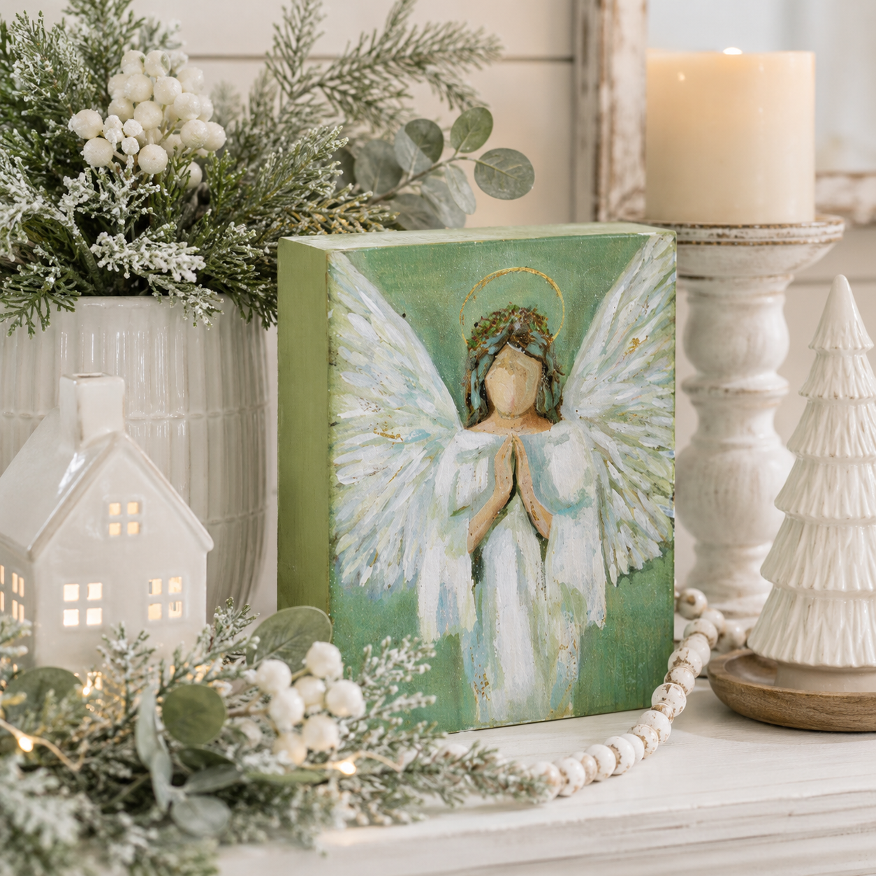 10'' Guardian Angel Block Sign (2-Styles)