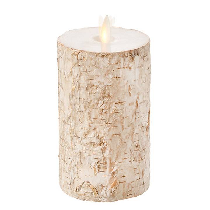 Liown Birch Battery Pillar Candle (4 Sizes)