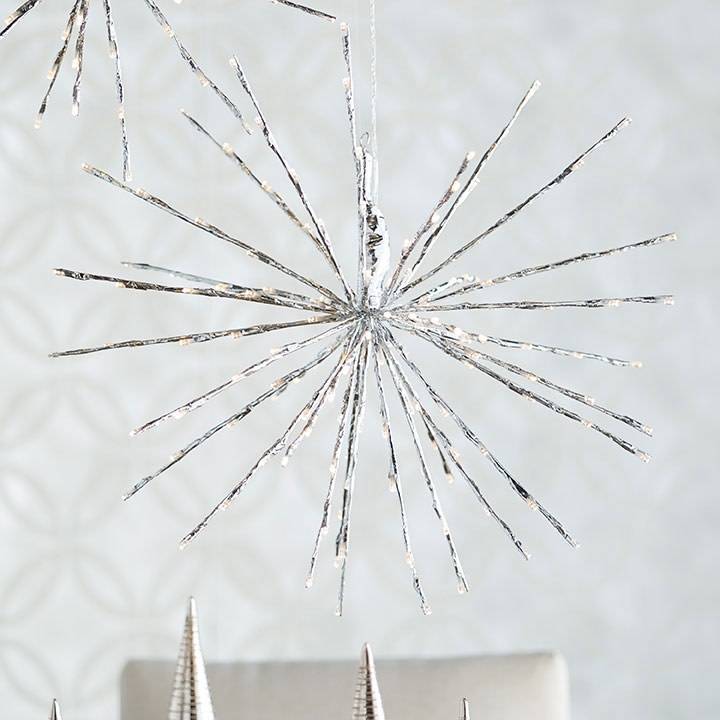 LED Silver Starburst w/ Remote (2 Sizes)