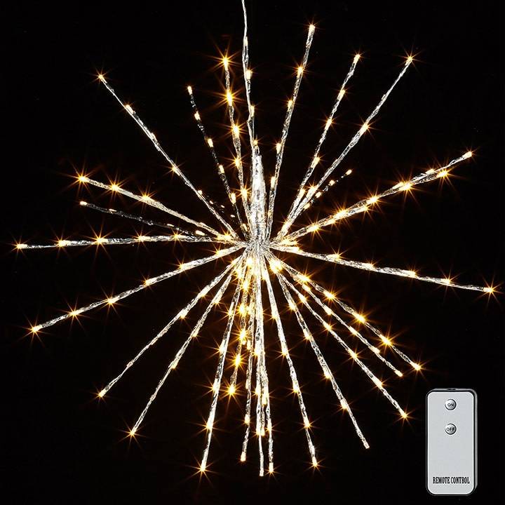 LED Silver Starburst w/ Remote (2 Sizes)
