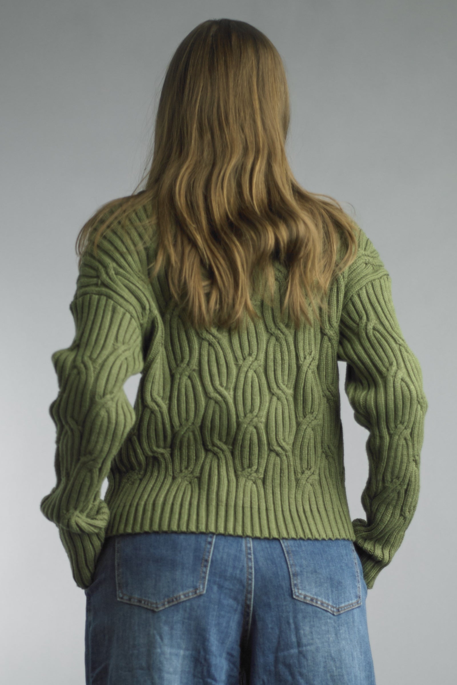 Cable Knit Pullover Sweater By: Tempo Paris (2-Colors)