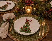 Christmas Tree with Bow Platter