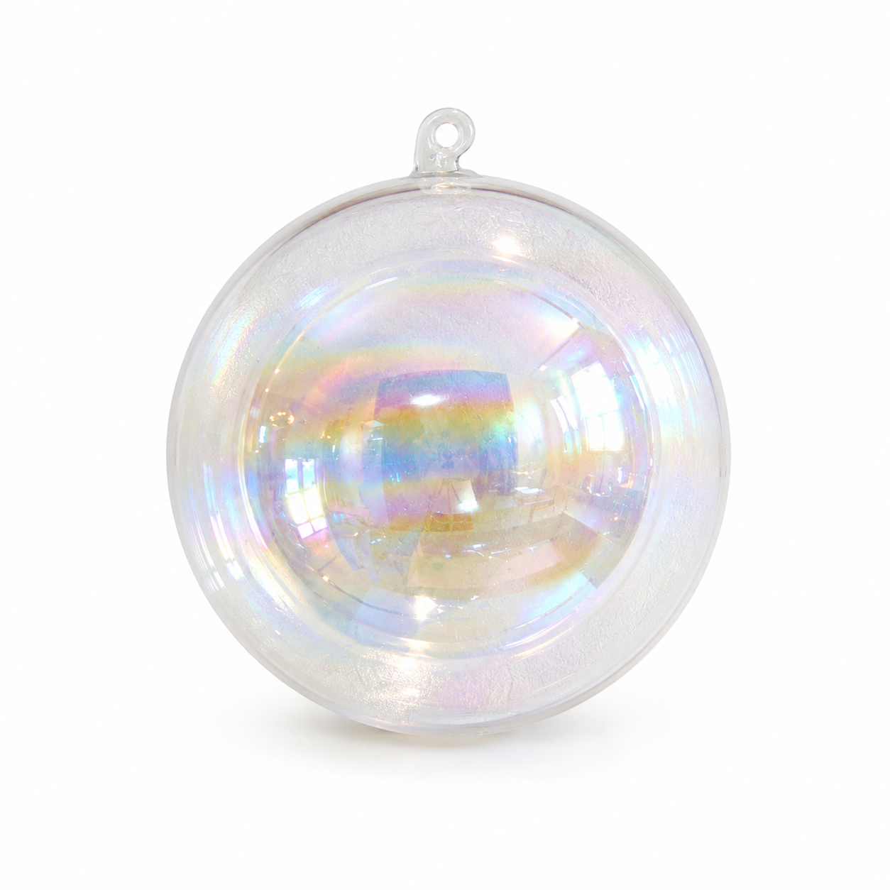 Iridescent Glass Ball Ornament (2 Sizes)