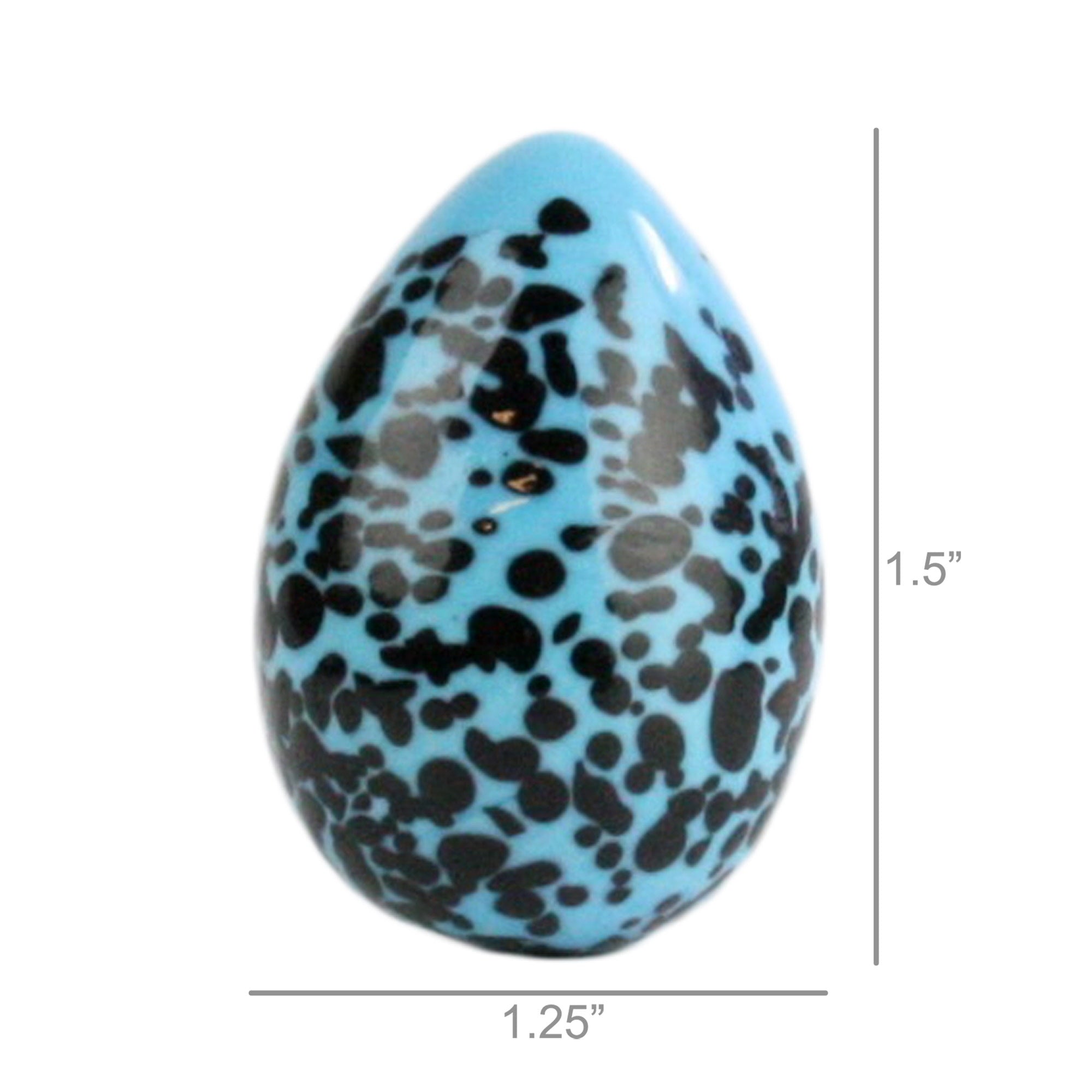 Blue Glass Speckled Egg