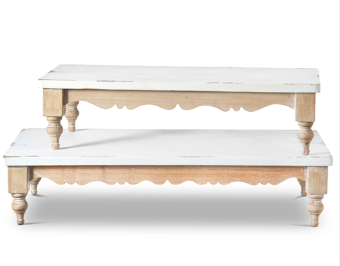 White Wooden Riser (2-Sizes)