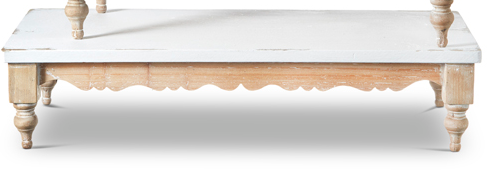 White Wooden Riser (2-Sizes)