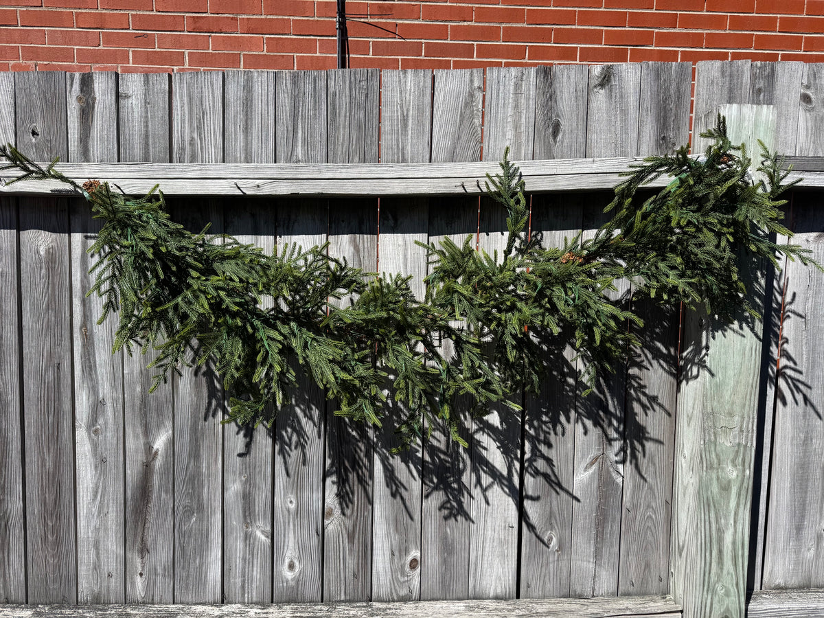 6-ft LED Natural Touch Norfolk Pine Garland
