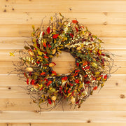 20" Cape Gooseberry Twig Wreath