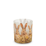 3.5" Bunny Meadow Candle Holder