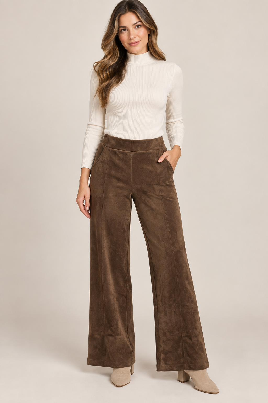 Suede Feel Pants (3 Colors)