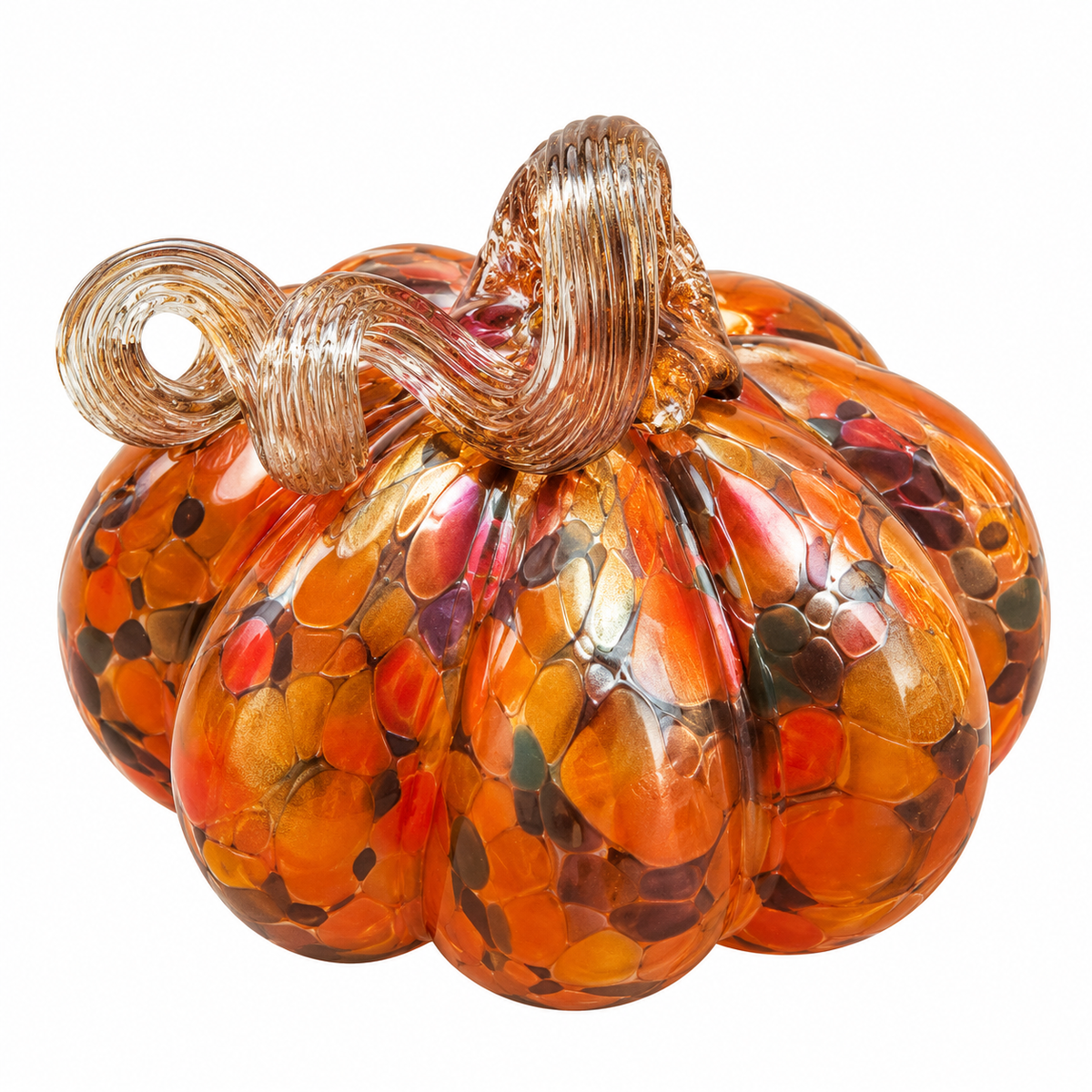 Glass Autumn Speckled Pumpkin (3-Styles)