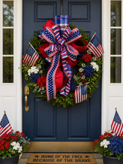 Custom Happy Birthday America Bow