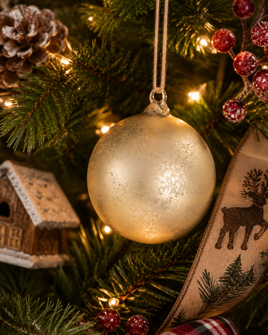 5" Mercury Finish Ball Ornament