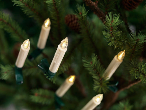 Set of 12 4" LED Clip-On Taper Candles