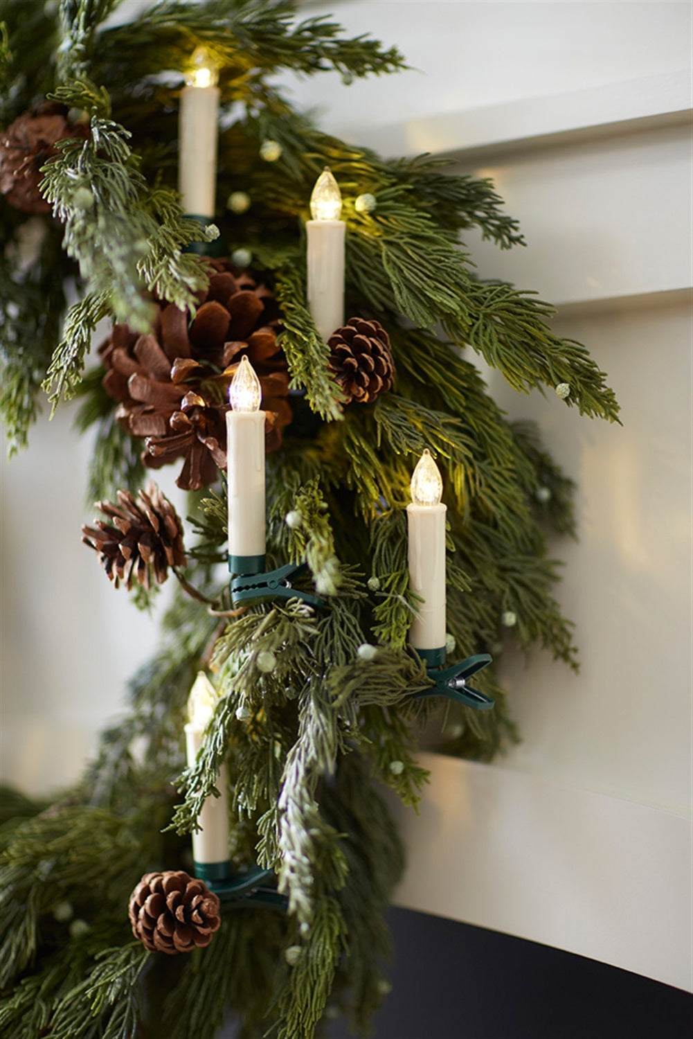 Set of 12 4" LED Clip-On Taper Candles