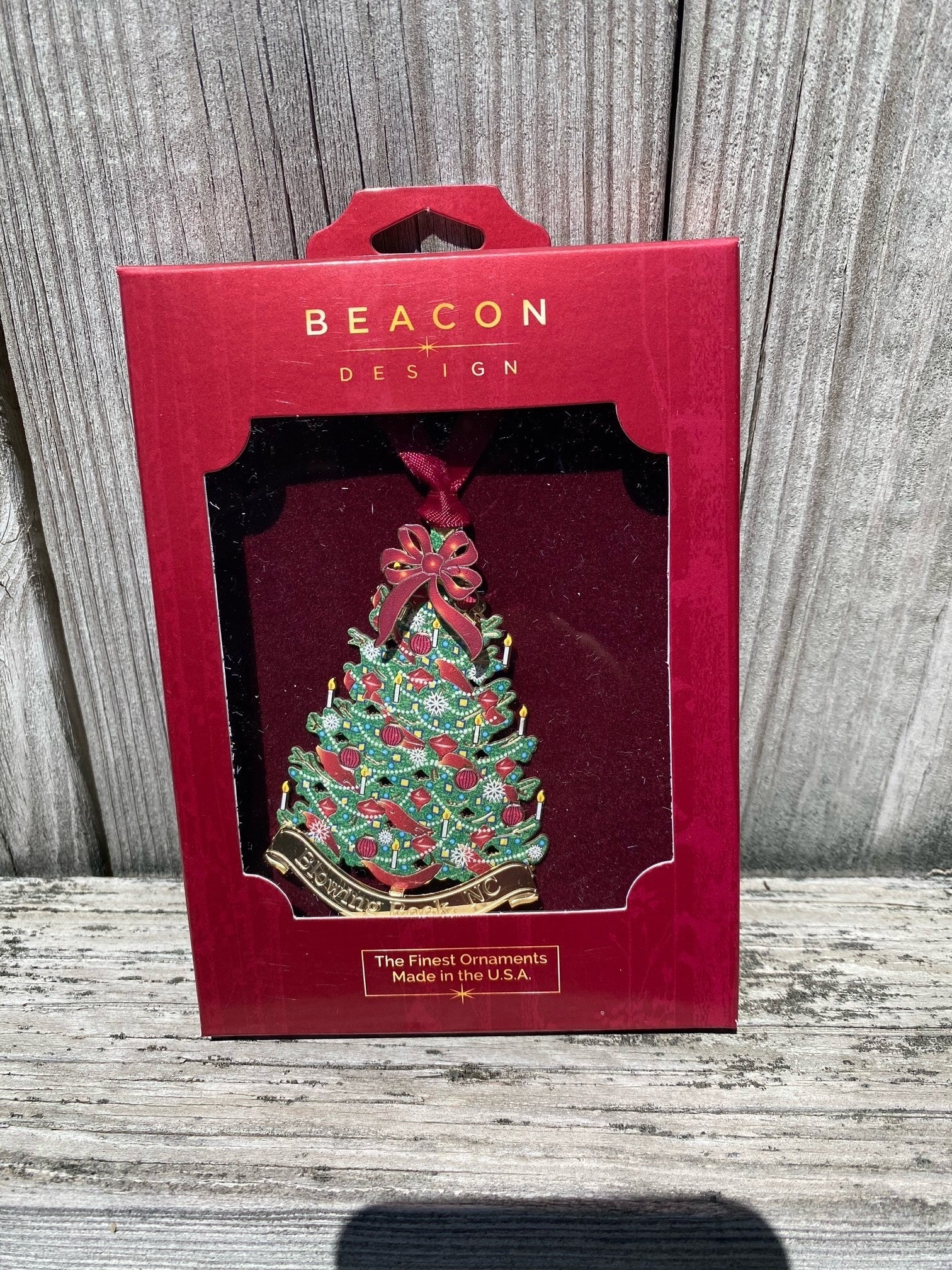 Etched Metal Blowing Rock Ornament (6-Styles)