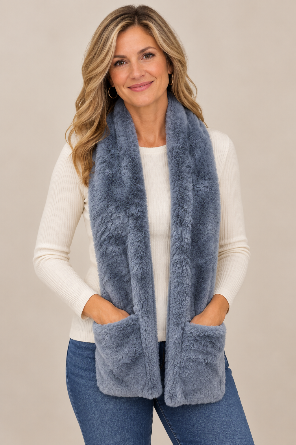 Frosty Pocket Scarf By: Simply Noelle (2-Colors)
