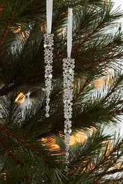 Set of 2 Gem Icicle Ornaments