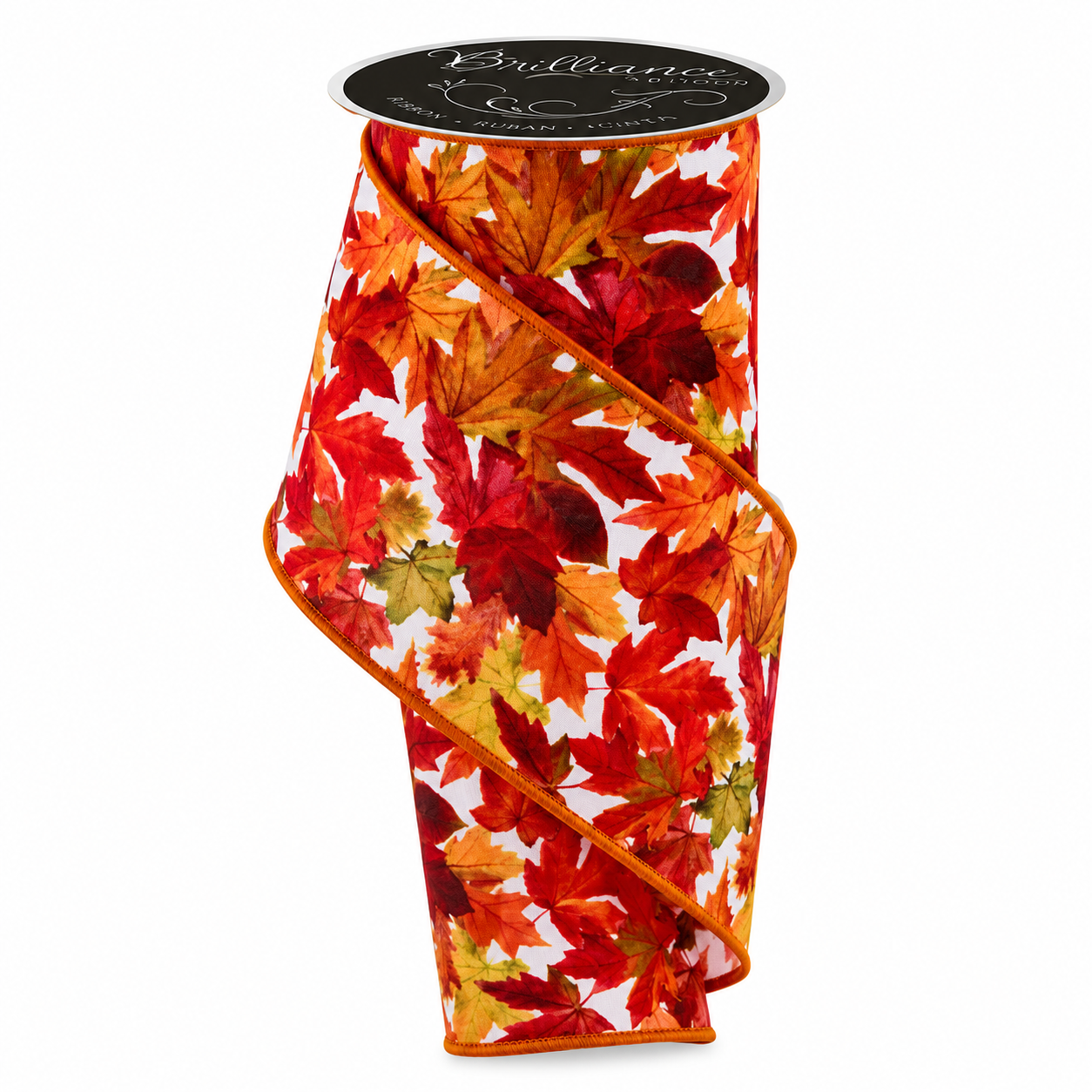 Fall Leaves Wired Ribbon (2-Sizes)