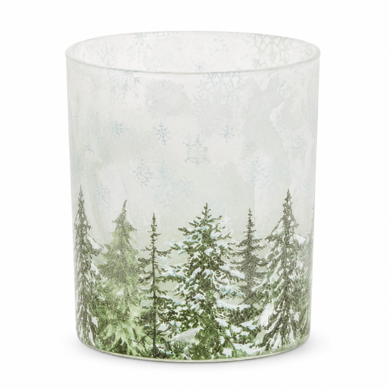 5" Frosted Forest Candle Holder (2 Sizes)