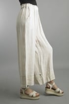 Linen Floral Hem Pant by: Tempo Paris (2-Colors)