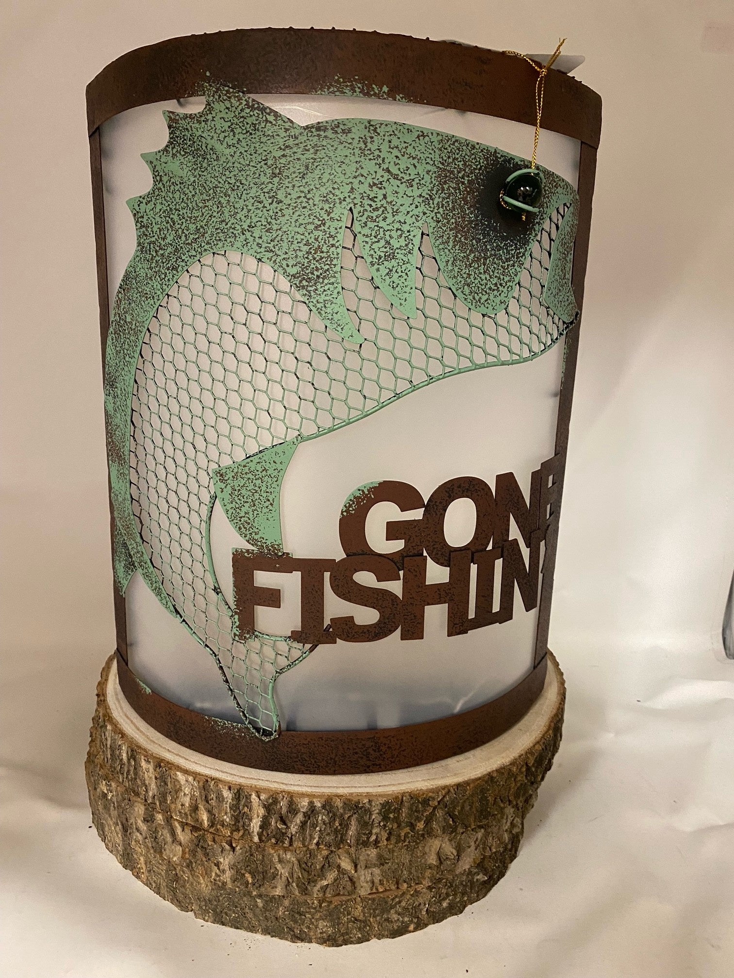 Gone Fishing Battery Operated LED Wall Art