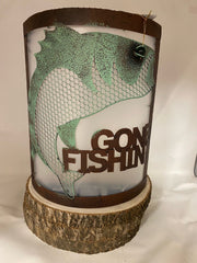 Gone Fishing Battery Operated LED Wall Art