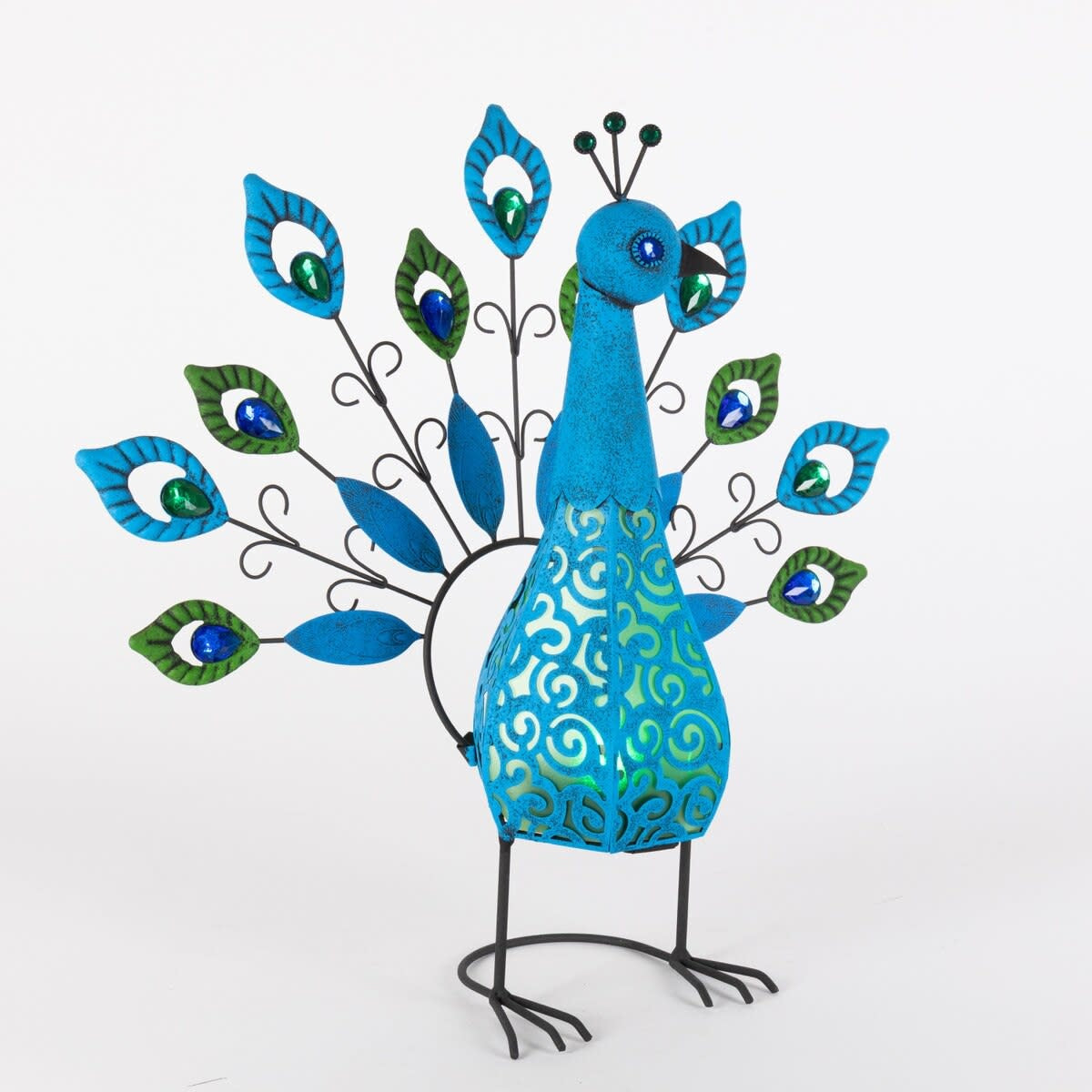LED Solar Peacock