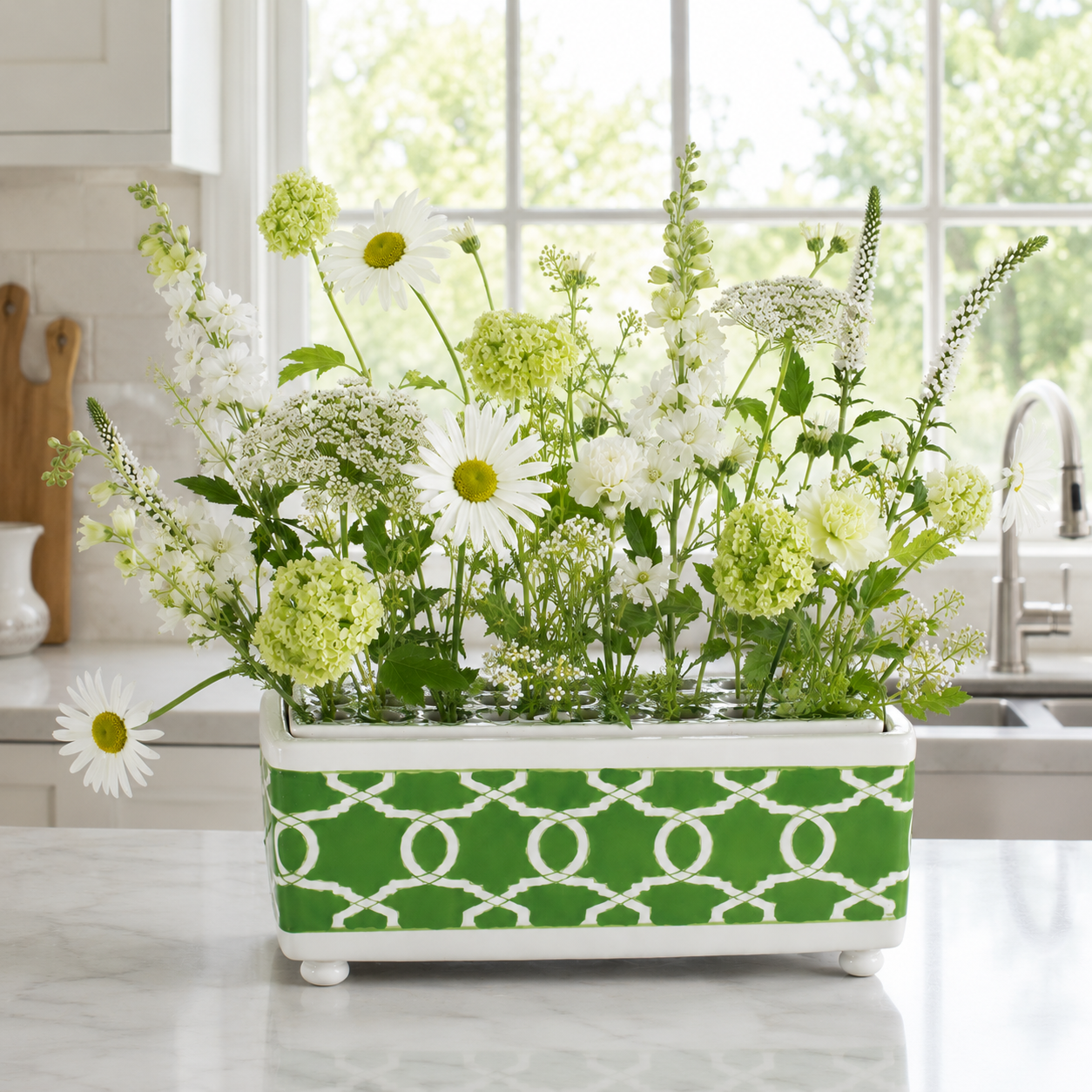 Garden Row Arranger Green