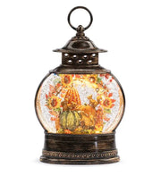 LED Fall Pumpkins w/ Critters Snowglobe